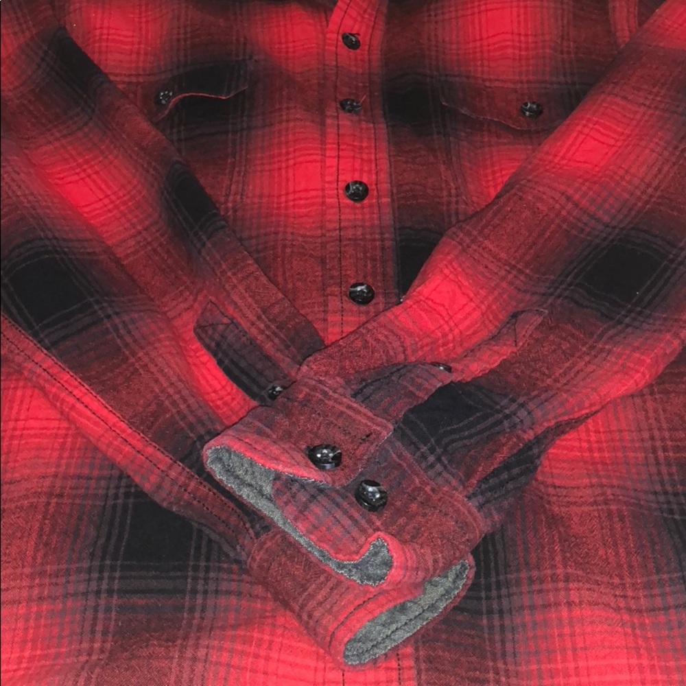 MENS AUTHENTIC WOOLRICH PLAID LONG SLEEVE SHIRT - Picture 5 of 5